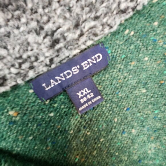 Lands’ End Wool Blend Sweater XXL Forest Green - Picture 12 of 14